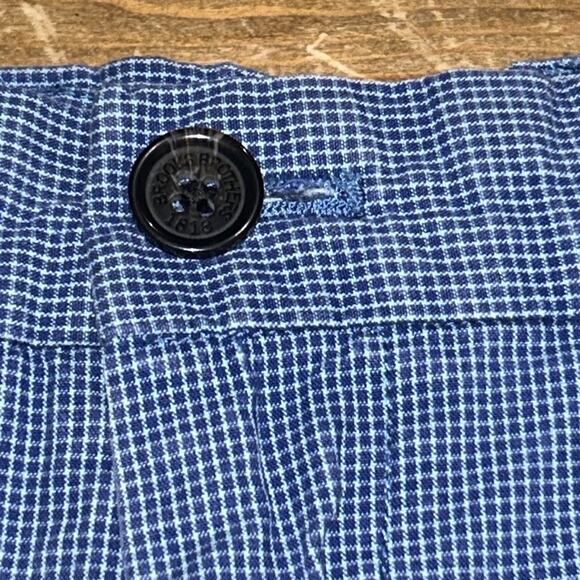 Brooks Brothers Light Blue Checkered Cotton Shorts Size 34 - Picture 5 of 11